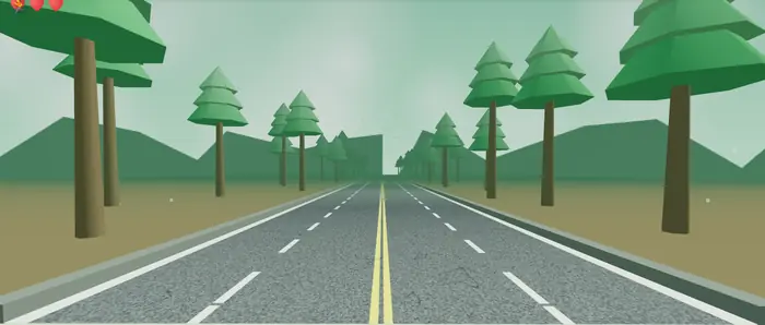 Jungle world: tall trees in green haze.